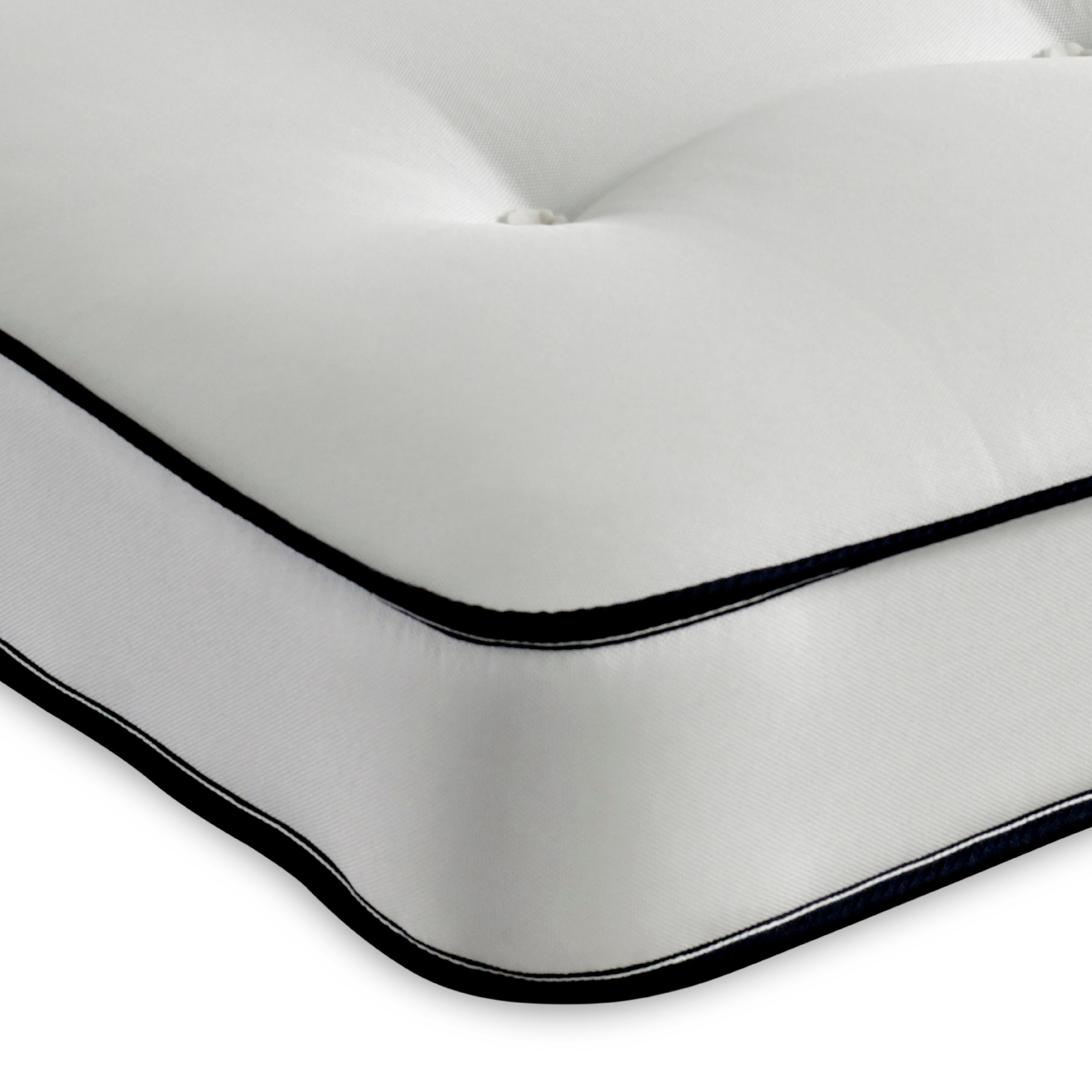 White Cloud Damask Dual side Dual life Tufted Foam Free Kids Value Spring Mattress - Shorty (75cm by 175cm)