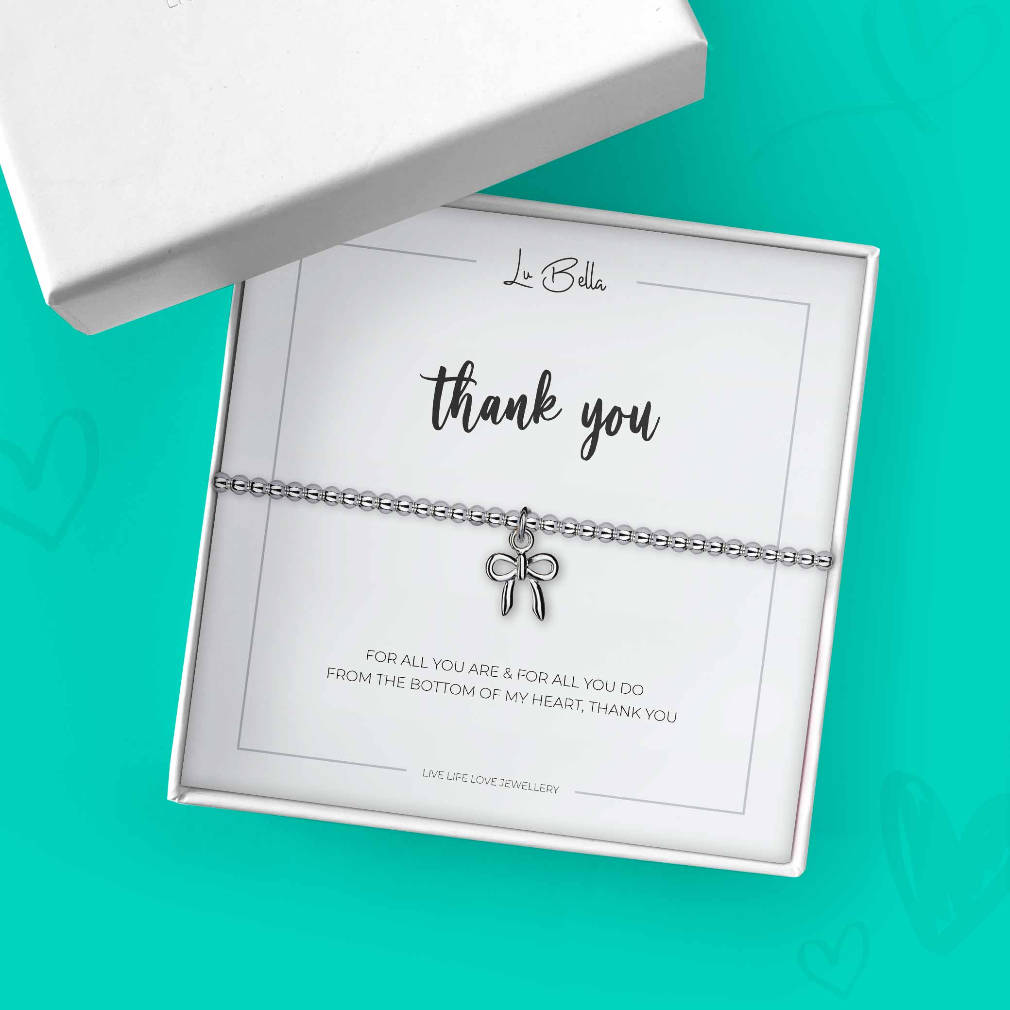 Thank You Sentiments Friendship Bracelet - Bracelet & Gift Box