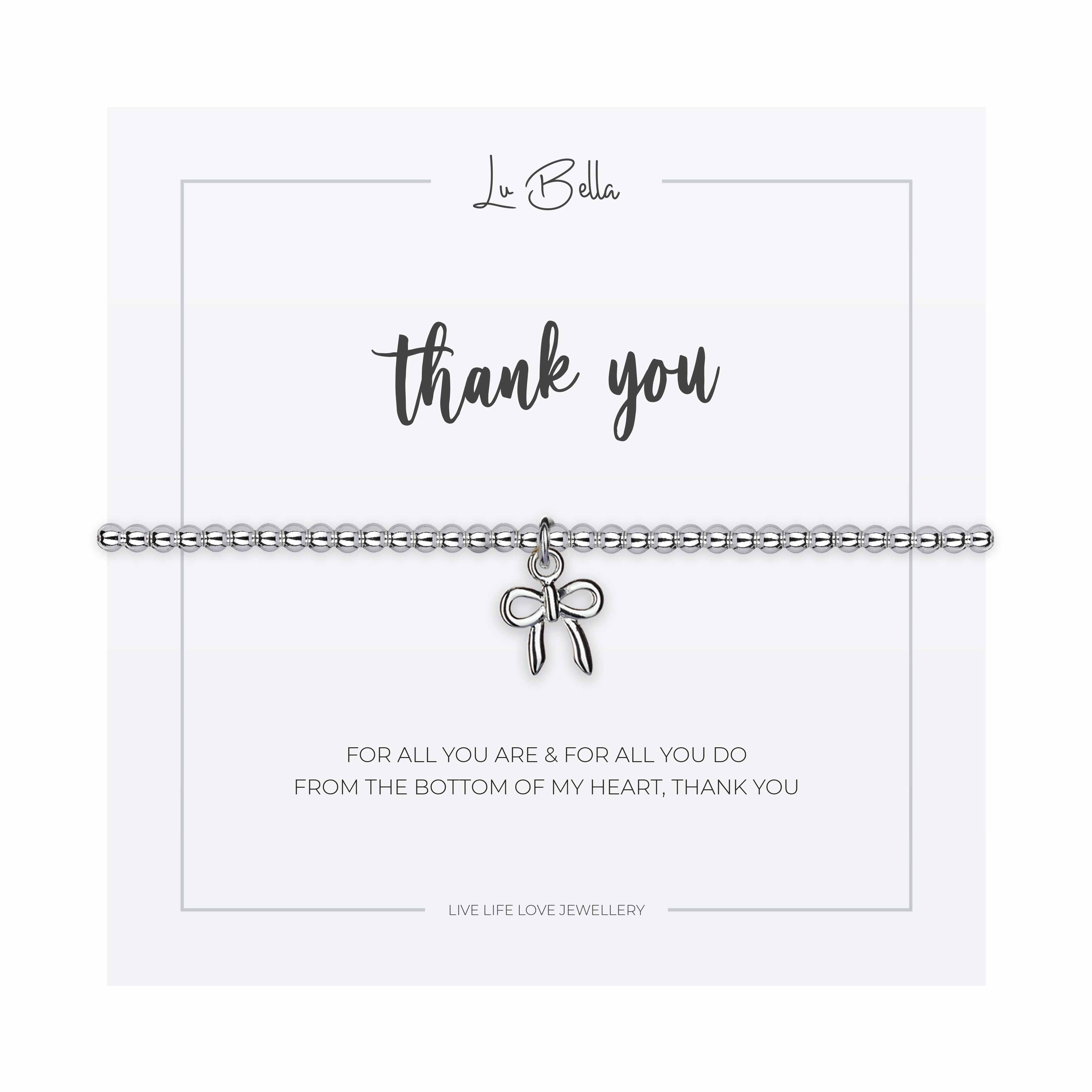 Thank You Sentiments Friendship Bracelet - Bracelet