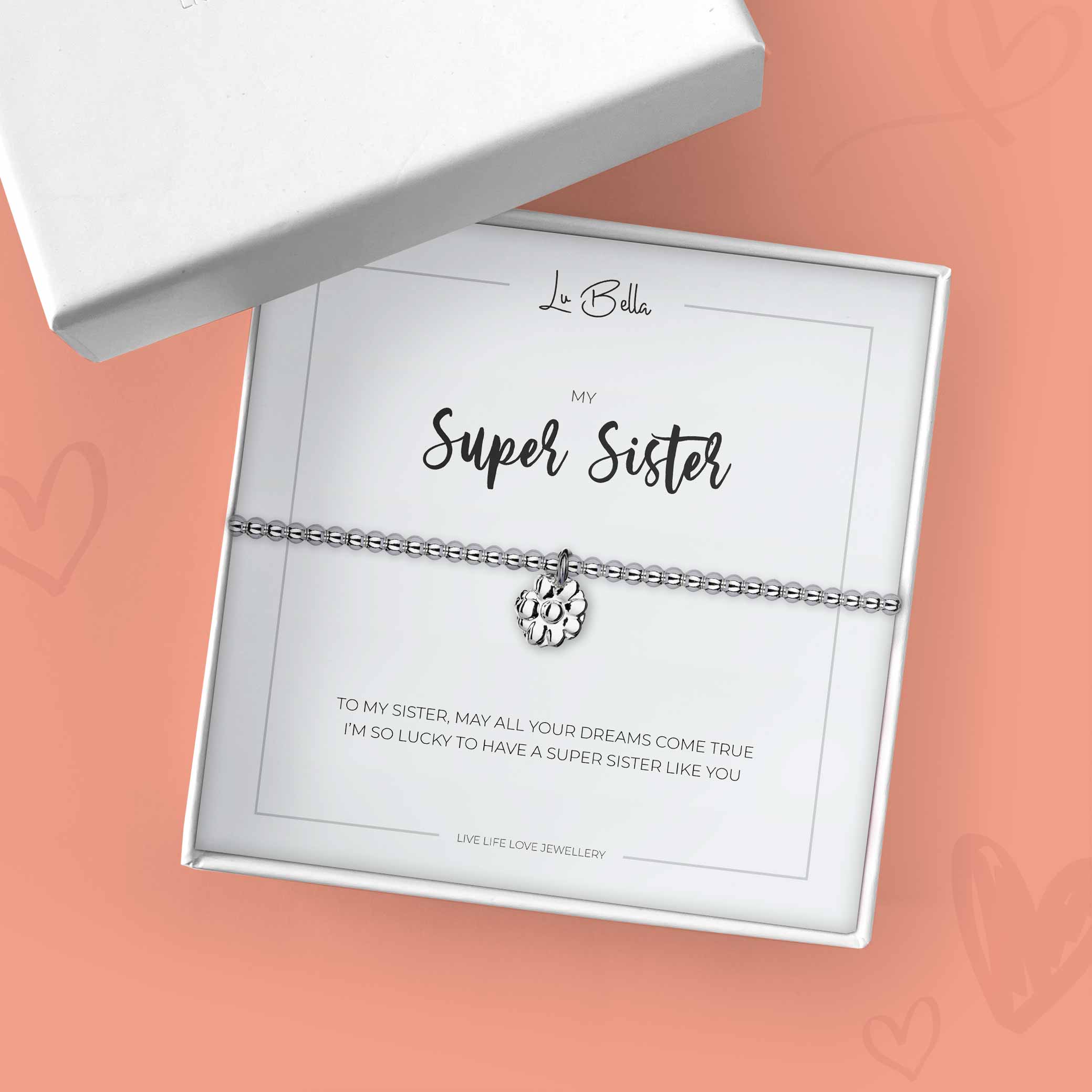 My Super Sister Sentiments Friendship Bracelet - Bracelet & Gift Box