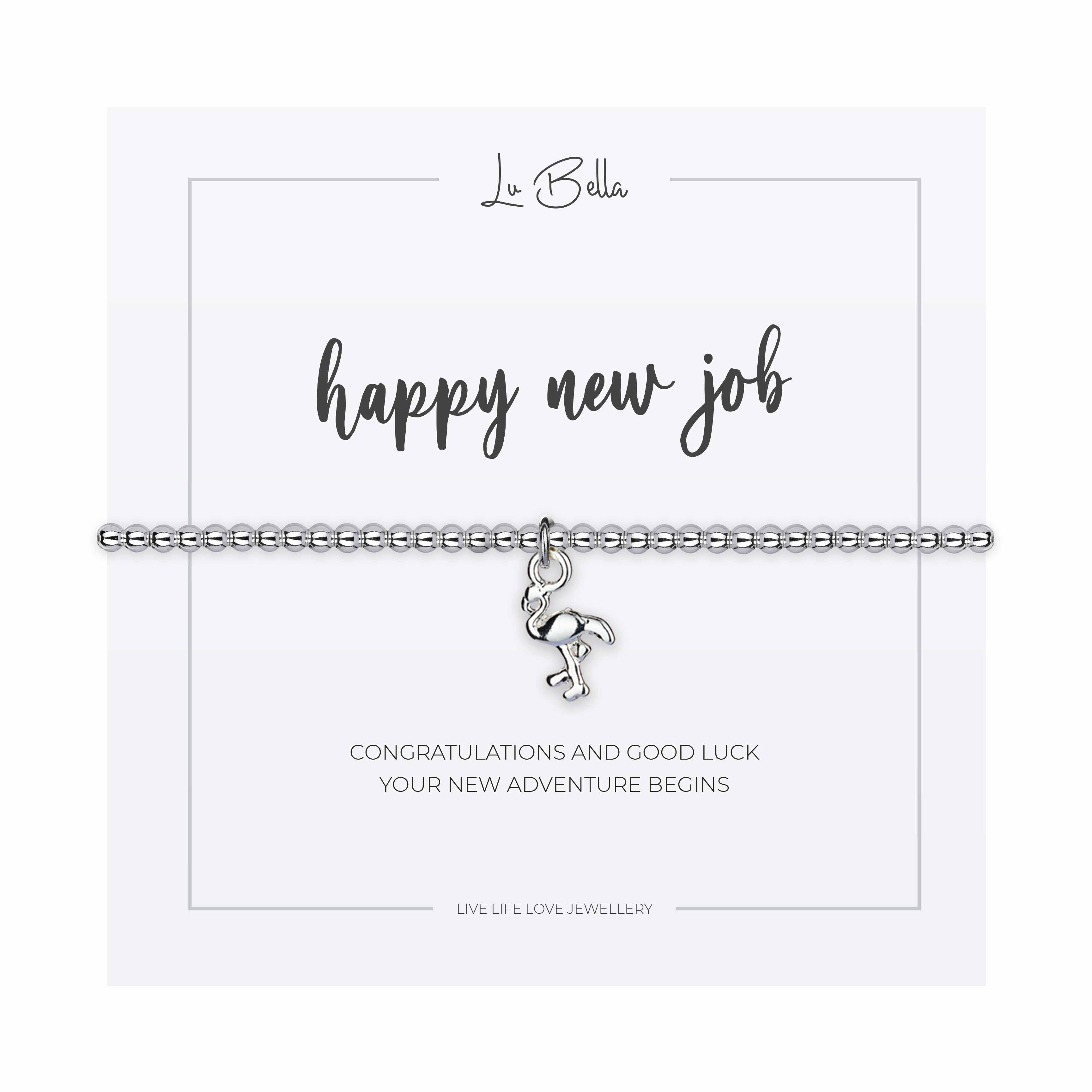 Happy New Job Sentiments Friendship Bracelet - Bracelet