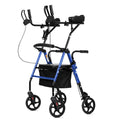 MT-8151 Dual-Brake Upright Walker 8" Wheels - Blue