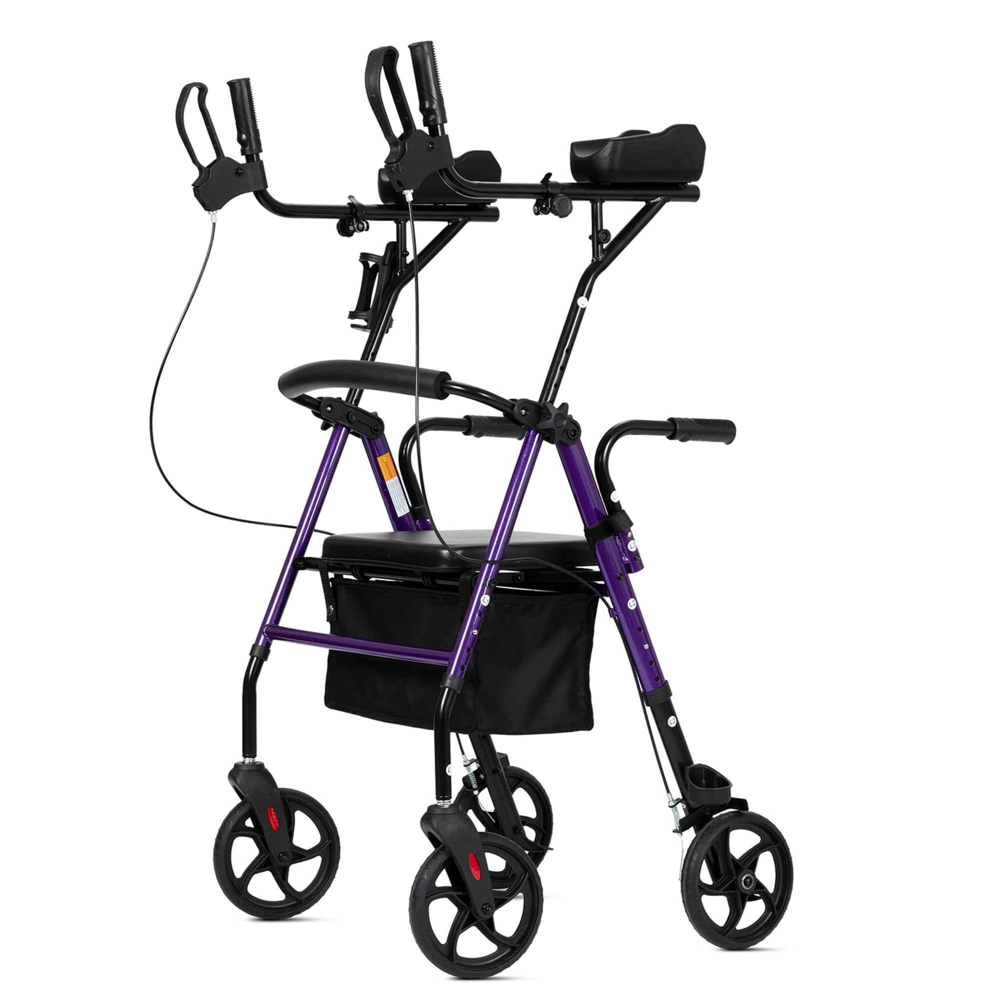 MT-8151 Dual-Brake Upright Walker 8" Wheels Refurbished - Purple