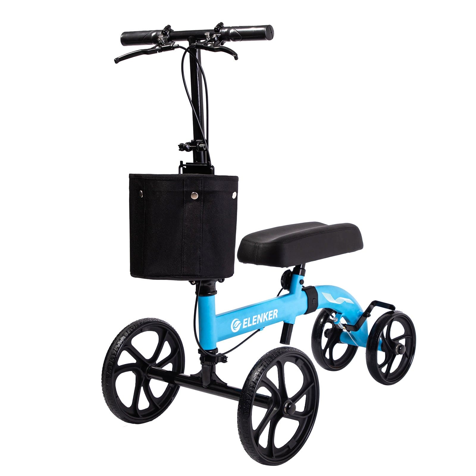 MT-9251 Best Value Steerable Medical Knee Walker with 10" Wheels - Blue
