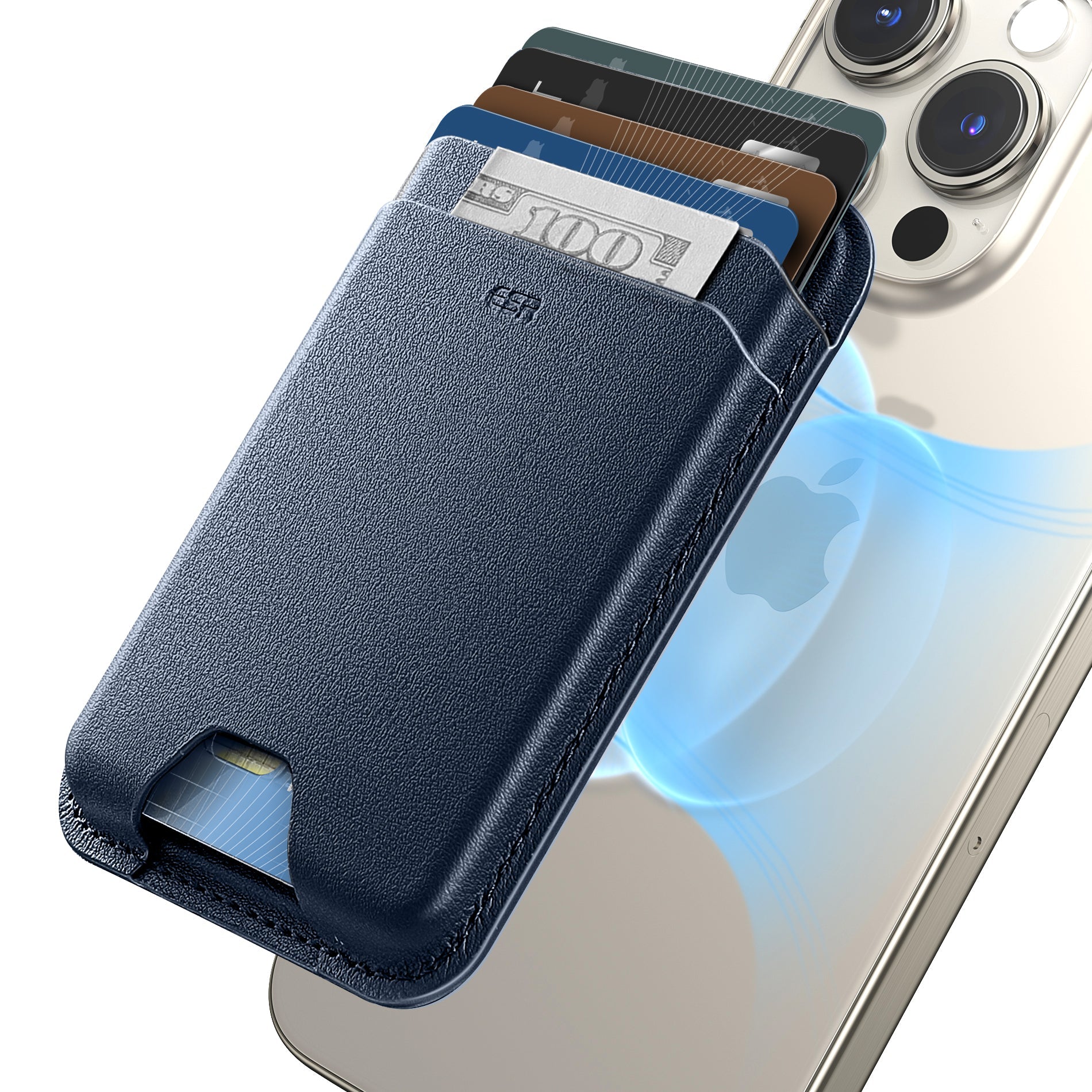 Magnetic Wallet Boost (HaloLock) - Dark Blue - Dark Blue