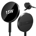 Magnetic Charging Pad (15W, Kickstand) - Black - Black