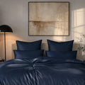 Mako-Satin Kissenbezug 40x80 cm - 2 Stk - Dunkelblau