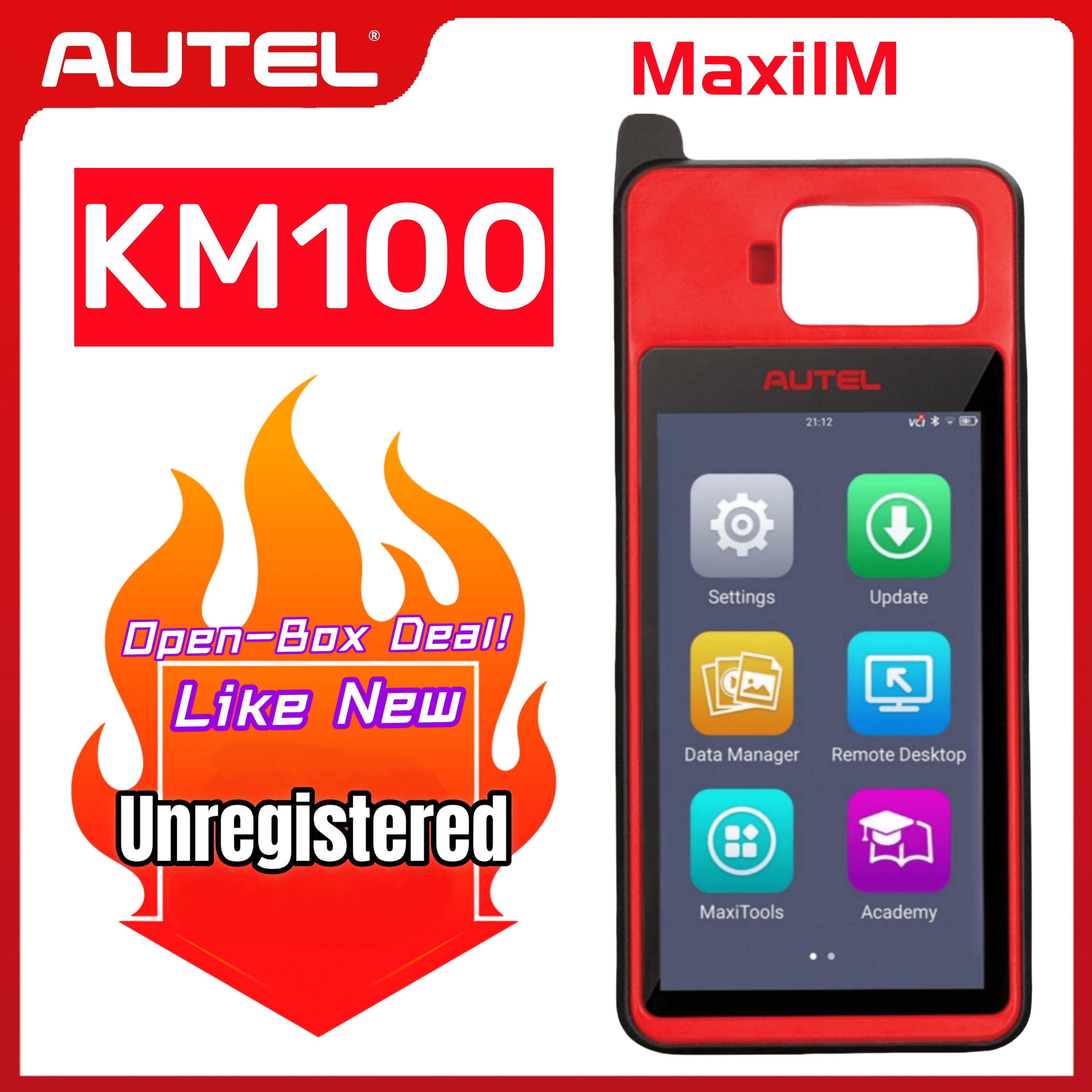 Autel MaxiIM KM100 IMMO - returned product with minor damage to the outer packaging - - returned product with minor damage to the outer packaging