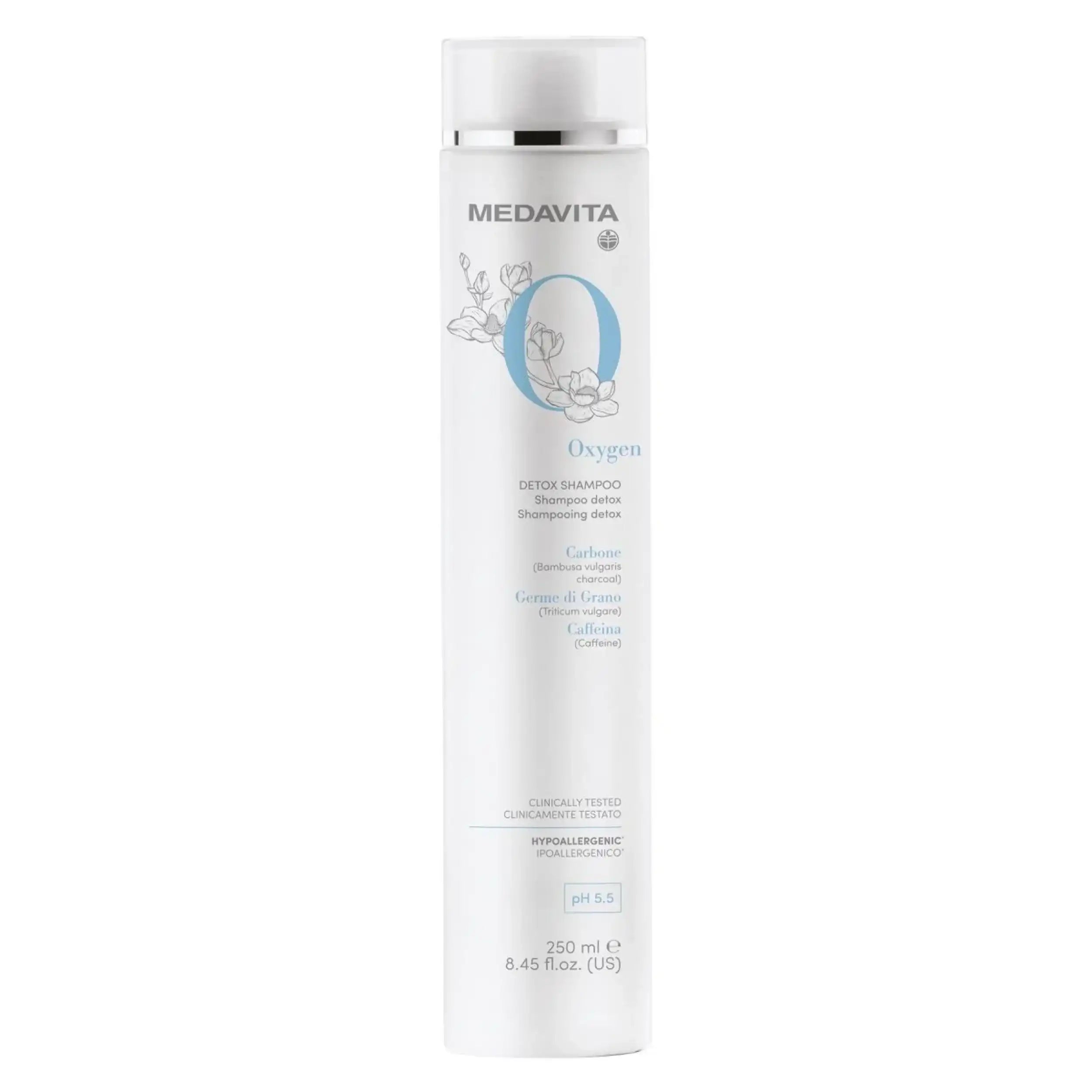 Medavita Oxygen Shampoo Detox 250ml - Per Capelli Stressati e Sensibili