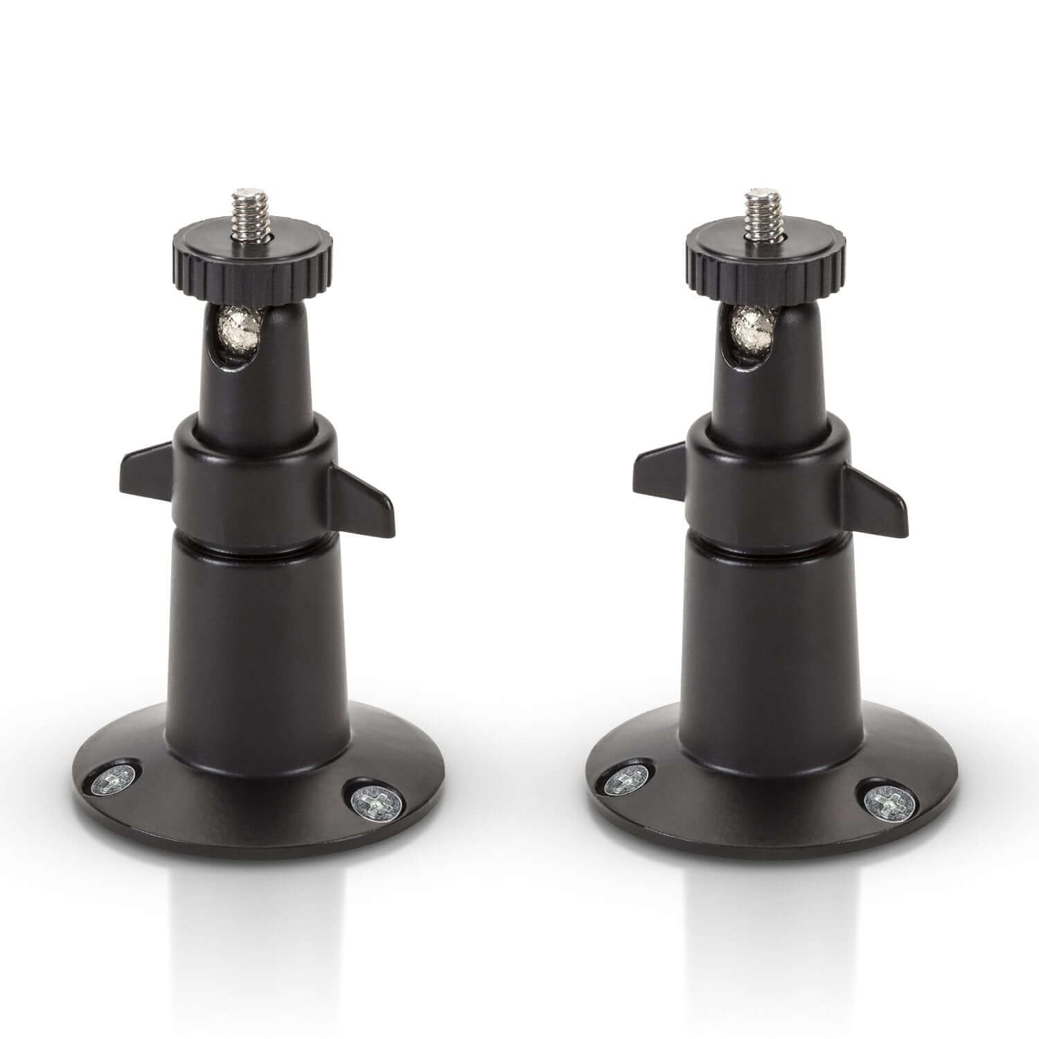 Wasserstein Adjustable Metal Wall Mount for Arlo Pro / Pro 2 / Pro 3 / Pro 4 & Ultra / Ultra 2 - 2 Pack / Black