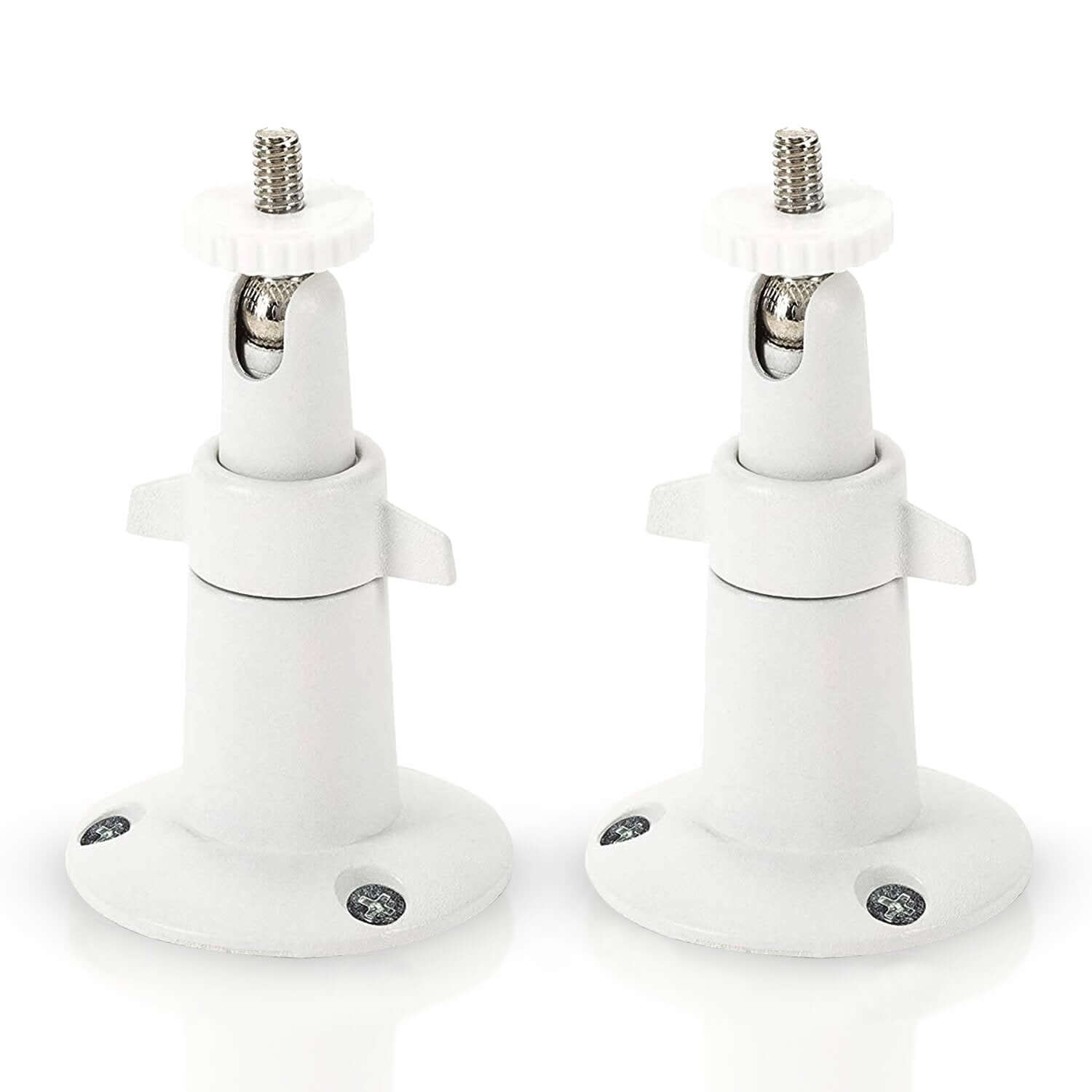 Wasserstein Adjustable Metal Wall Mount for Arlo Pro / Pro 2 / Pro 3 / Pro 4 & Ultra / Ultra 2 - 2 Pack / White