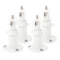Wasserstein Adjustable Metal Wall Mount for Arlo Pro / Pro 2 / Pro 3 / Pro 4 & Ultra / Ultra 2 - 4 Pack / White