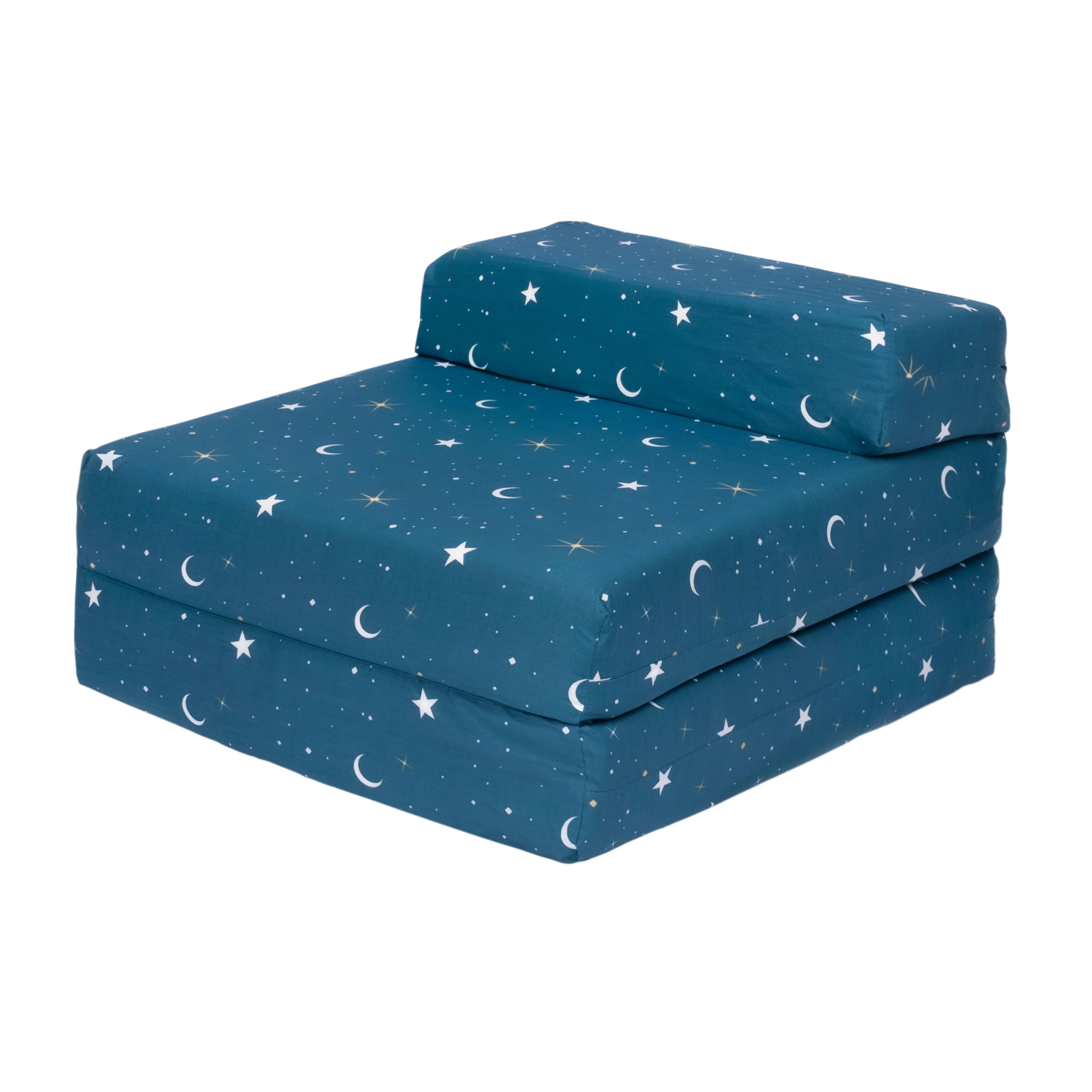 Kids Z Bed Kids Foldable Sofa Bed Guest Mattress Printed Chair Bed - Moonlight