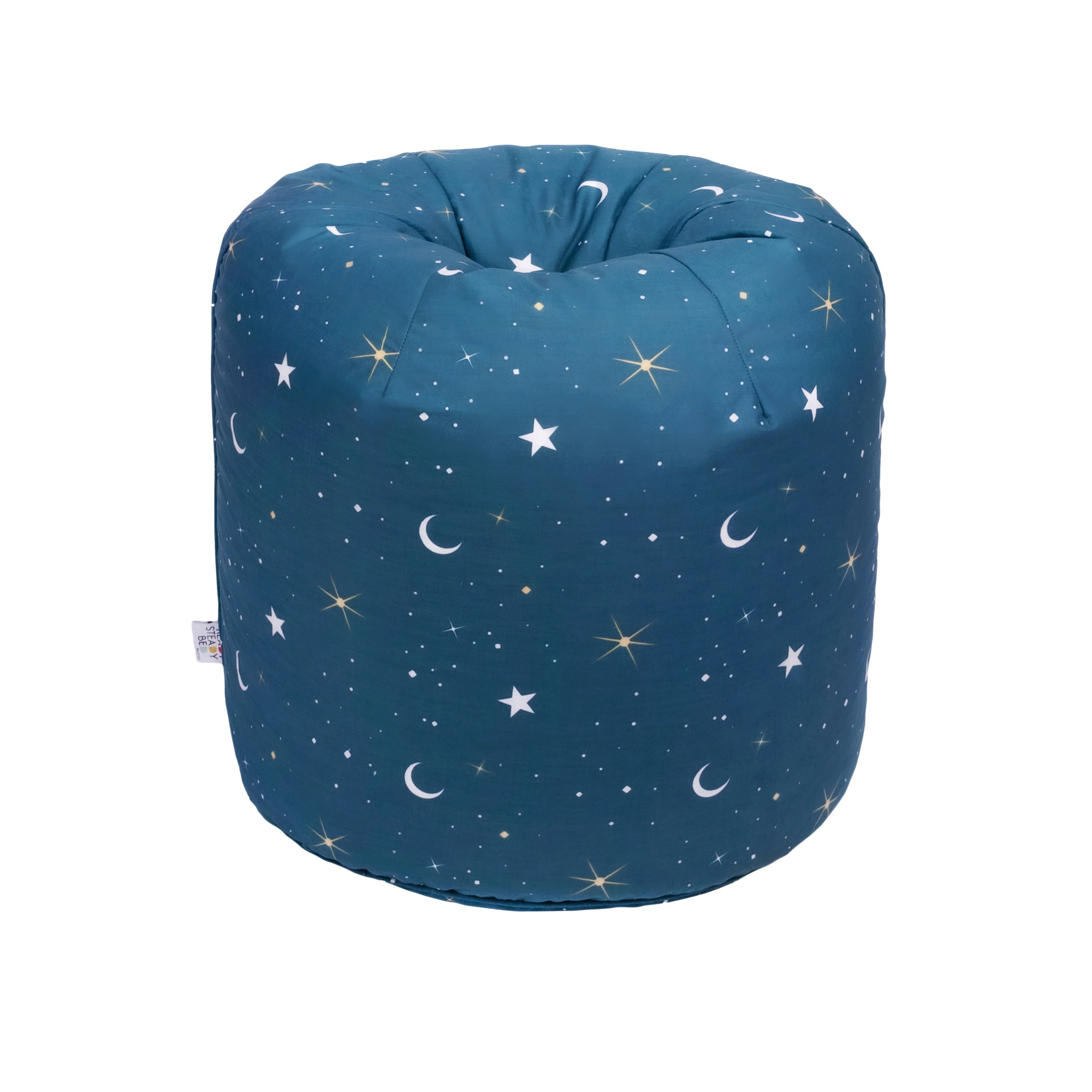 Bean Bag Chair Kids Bean Bags Printed Round Kiddies Beanbag with Carry Handle - Moonlight