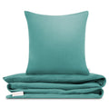 Musselin Bettwäsche - Mint / 155x220 + 80x80 cm