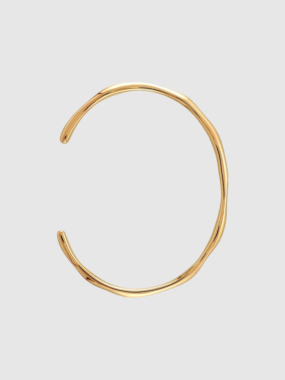 Tronco cuff bracelet solid gold - 14k Yellow Gold / S