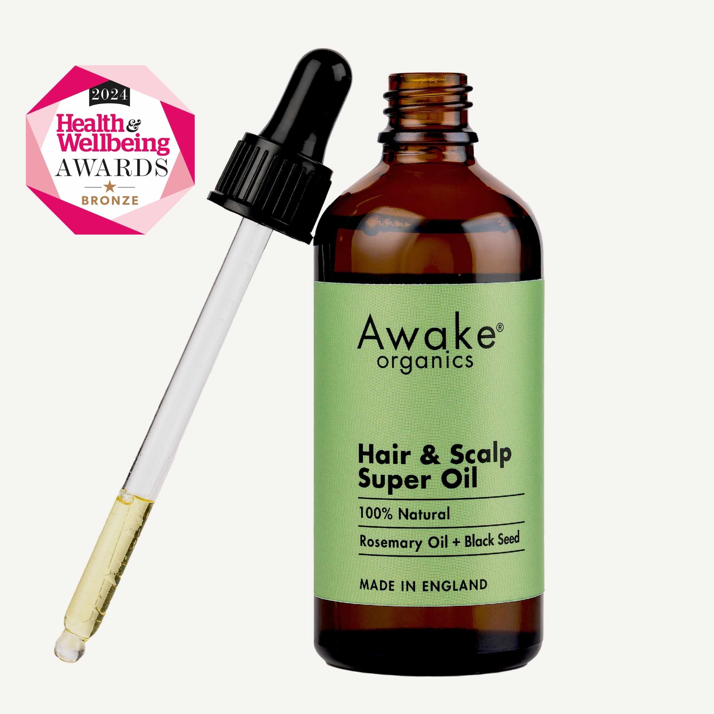 Hair & Scalp Super Oil – Rosemary & Black Seed, 100% Natural