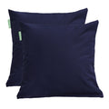 Water Resistant Outdoor Scatter Cushions Garden Furniture Decorative Pillows - Navy / Pack of 2