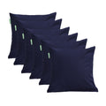 Water Resistant Outdoor Scatter Cushions Garden Furniture Decorative Pillows - Navy / Pack of 6
