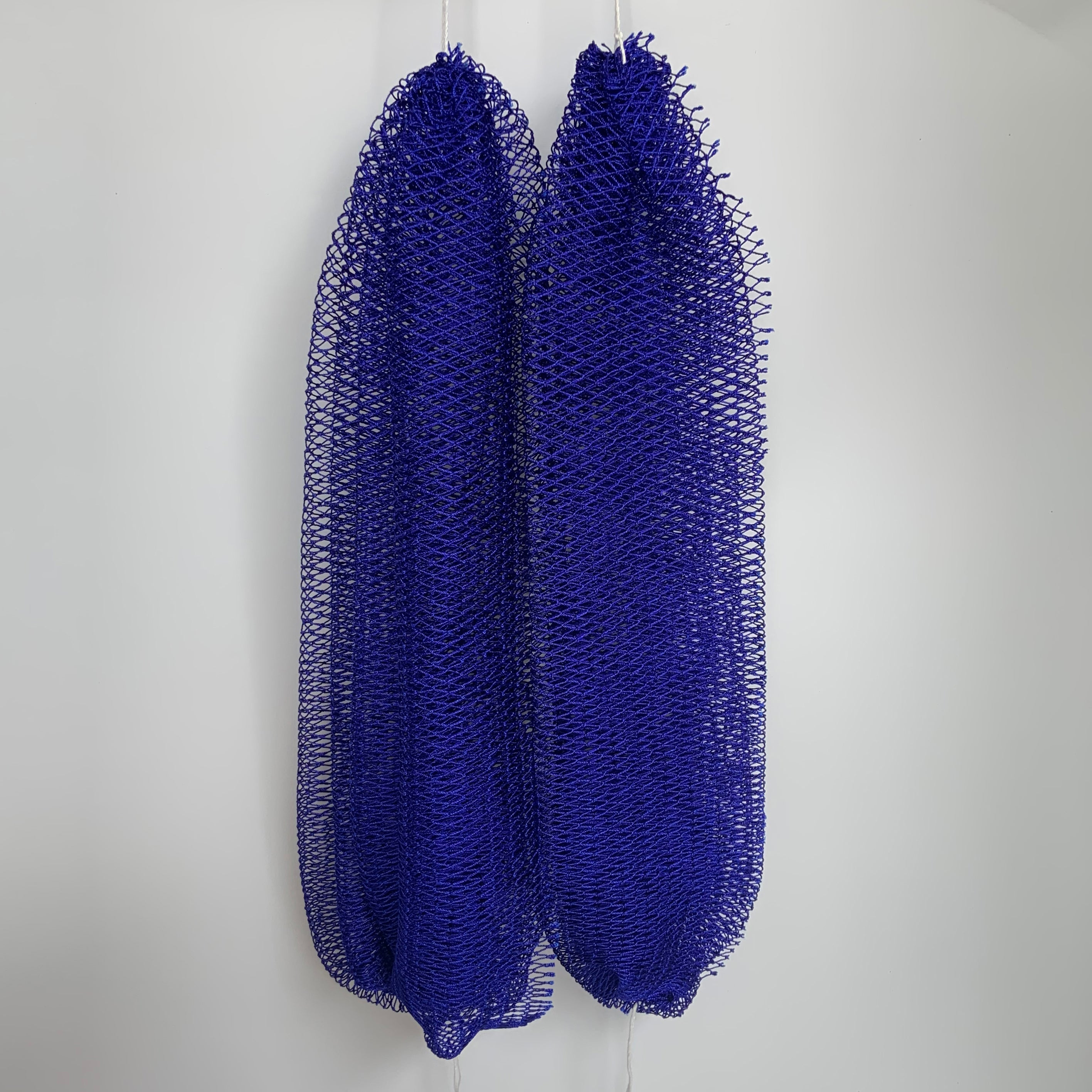 2 PCS Authentic African Exfoliating Net Bath Sponge - 2 PCS Navy Blue
