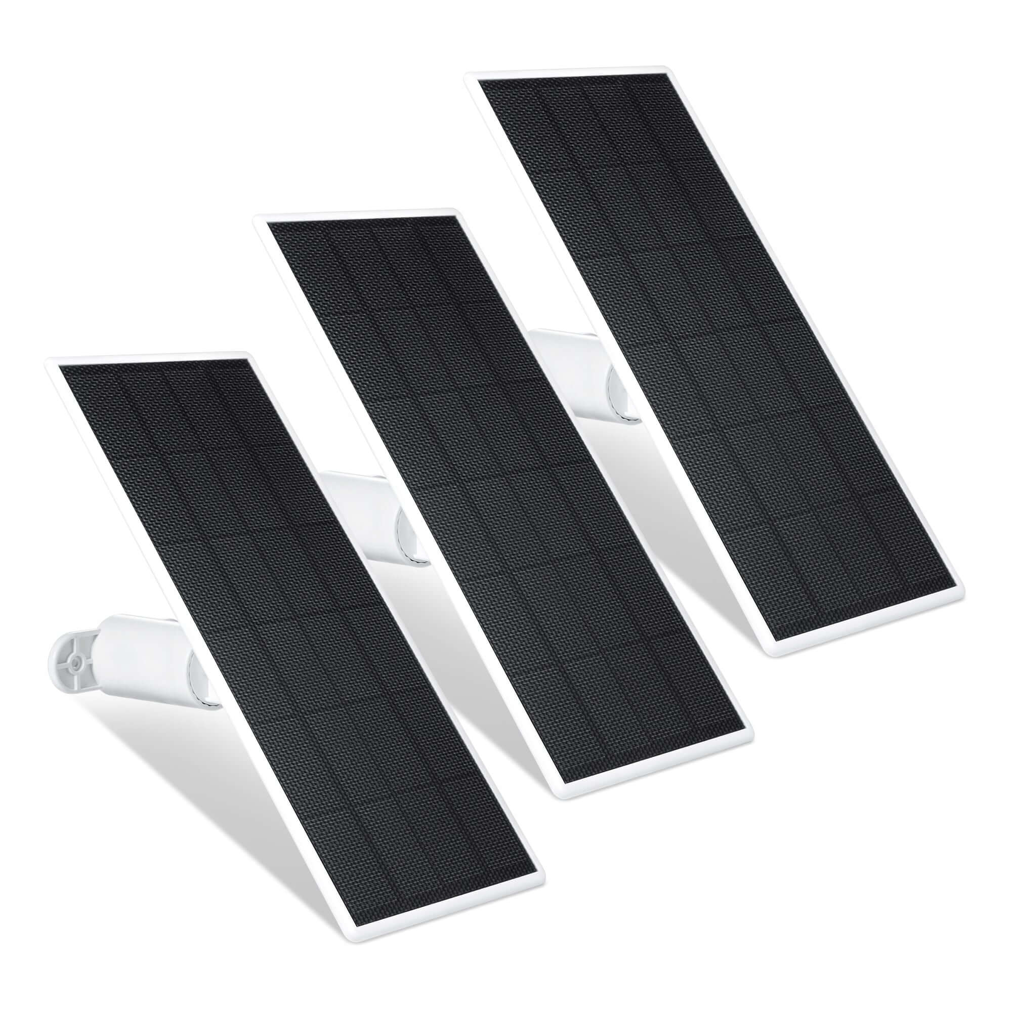 Wasserstein Solar Panel for Google Nest Cam Outdoor or Indoor, Battery | Made for Google | 2.5W Solar Power - 3 Pack