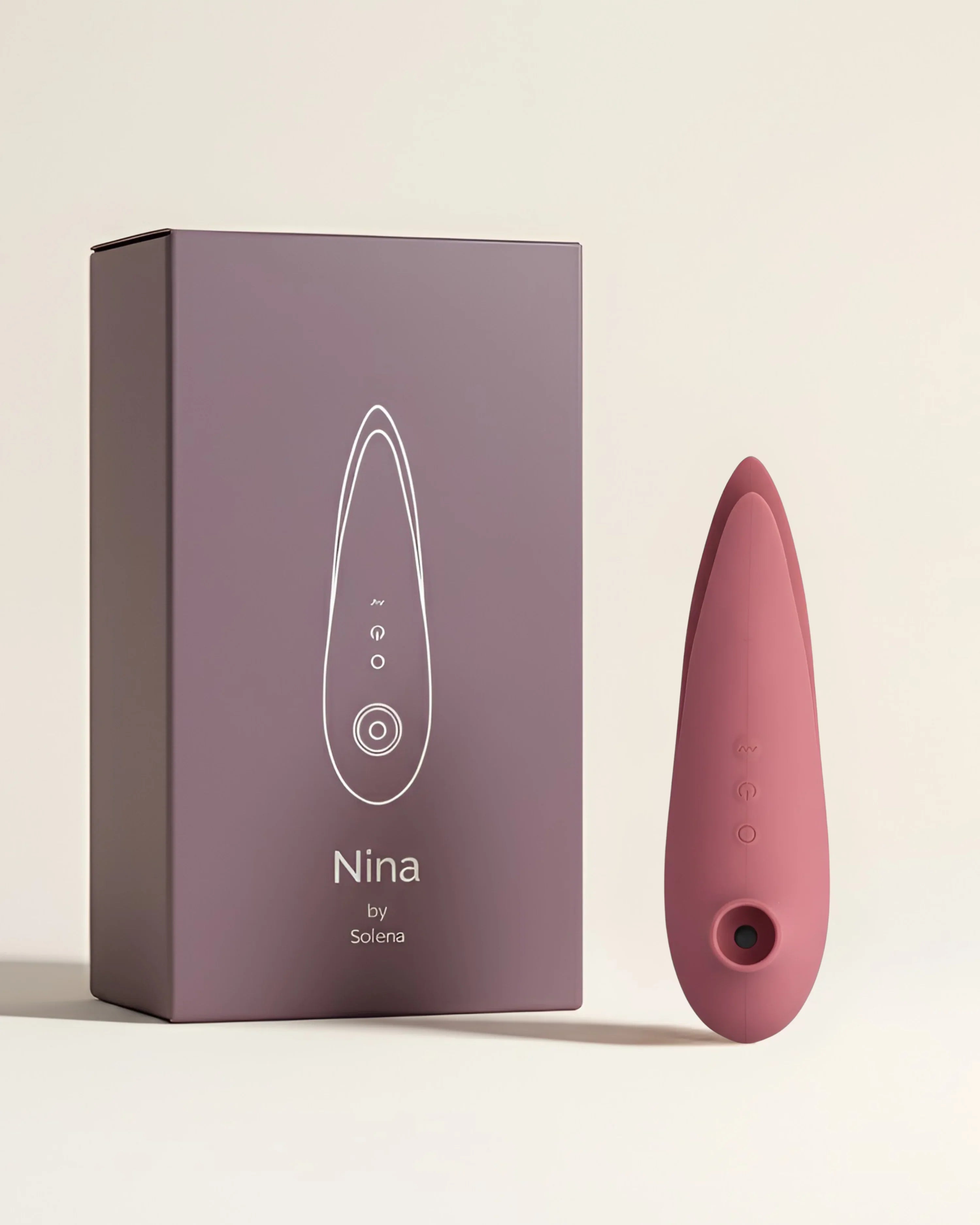 Nina - Vibromasseur 2-en-1 - Rose Terracotta
