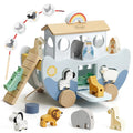 Wooden Noah's Ark Toy for Montessori Learning