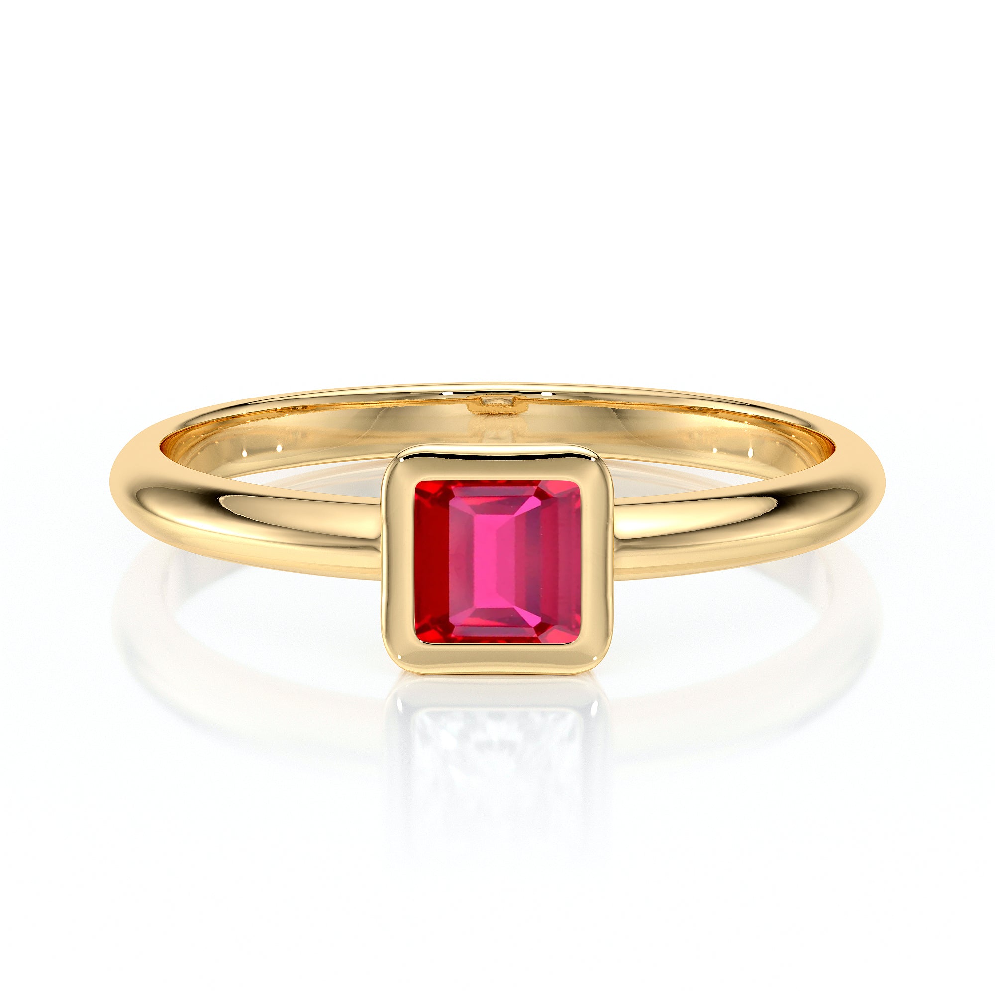 Solitaire rubis Nuit de Noces – 3 - Or jaune