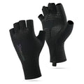 EVA Padded Half-Finger Cycling Gloves | Breathable Lycra | Traverseon - 319 Black / M