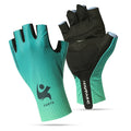 EVA Padded Half-Finger Cycling Gloves | Breathable Lycra | Traverseon - 152 Green / M