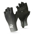 EVA Padded Half-Finger Cycling Gloves | Breathable Lycra | Traverseon - 152 Black / M