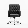 COLAMY VERSO Multi-Scenario Swivel Chair with Tufted Back - Black