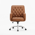 COLAMY VERSO Multi-Scenario Swivel Chair with Tufted Back - Brown