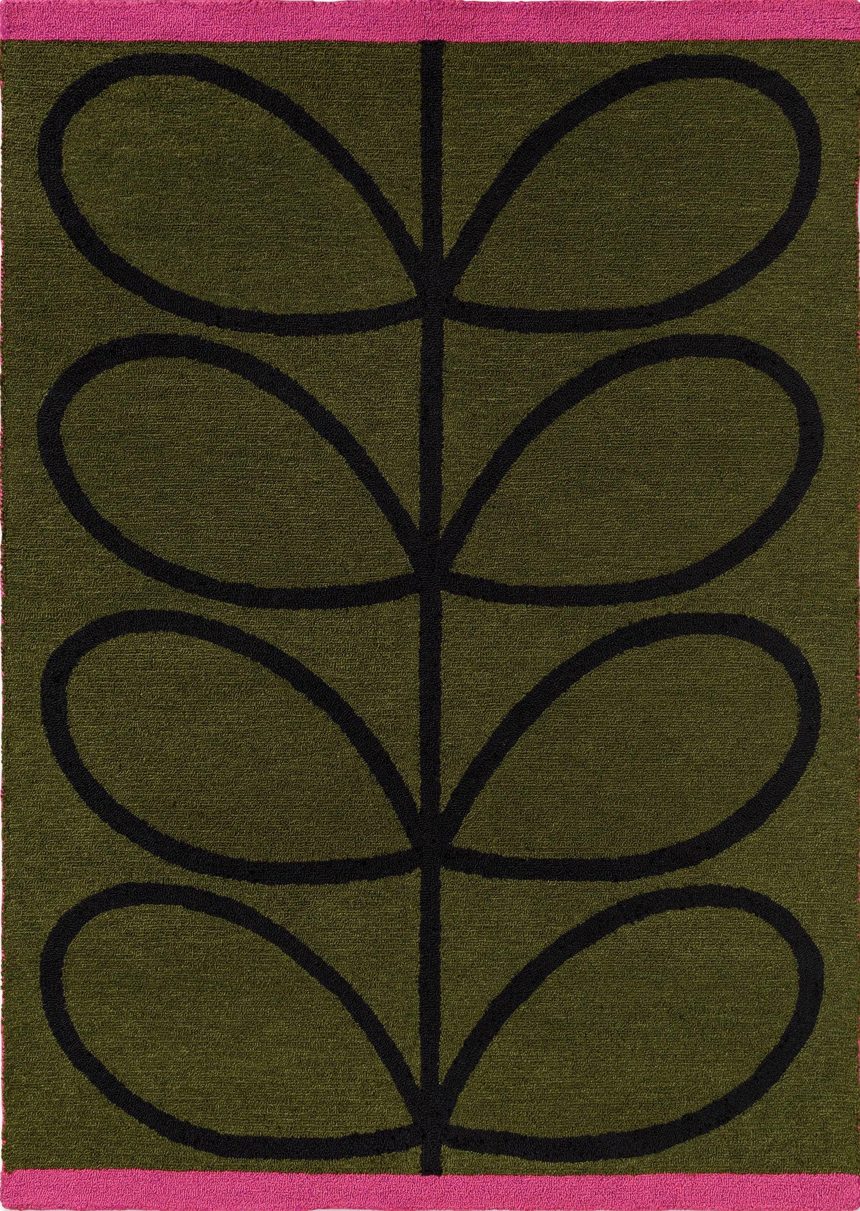 Orla Kiely Linear Stem Olive 464407 - 200 x 280 cm