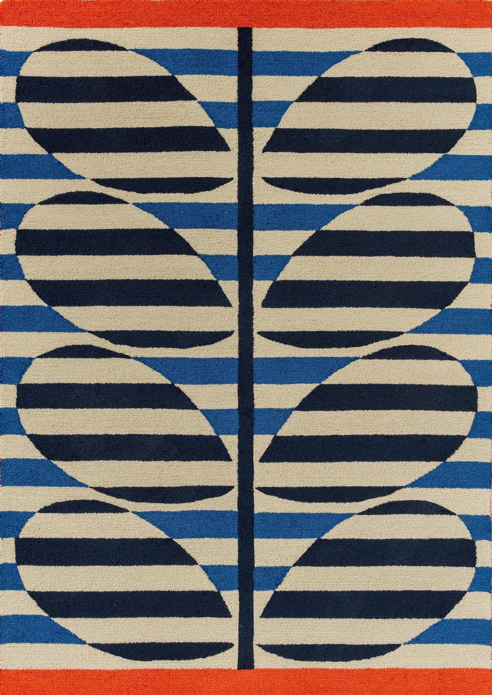 Orla Kiely Stripy Stem Azure 464507 - 140 x 200 cm