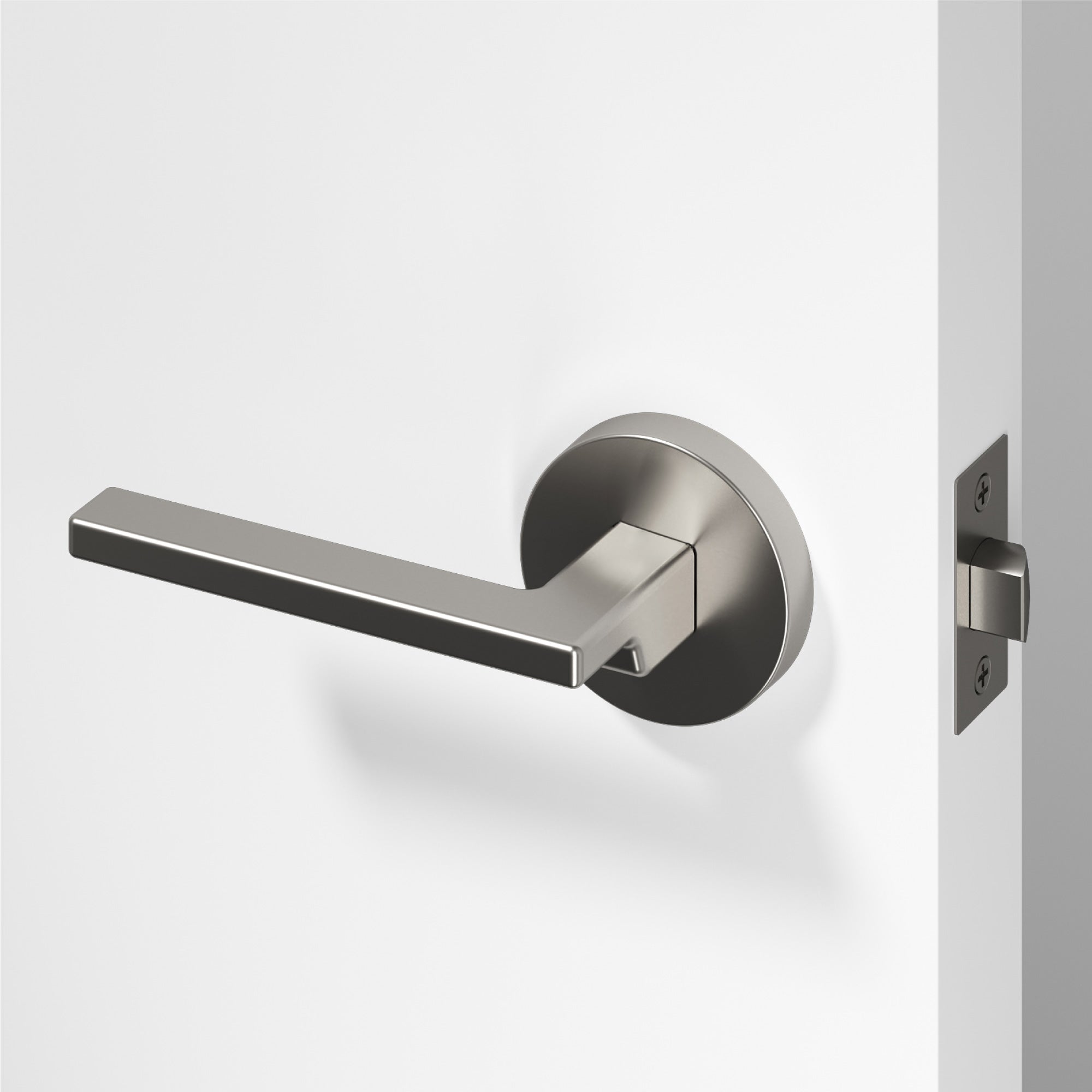 Dune Passage Door Handle - Brushed Nickel / 1 Pack