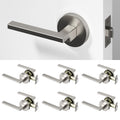 Dune Passage Door Handle - Brushed Nickel / 6 Pack
