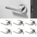 Dune Passage Door Handle - Chrome / 6 Pack
