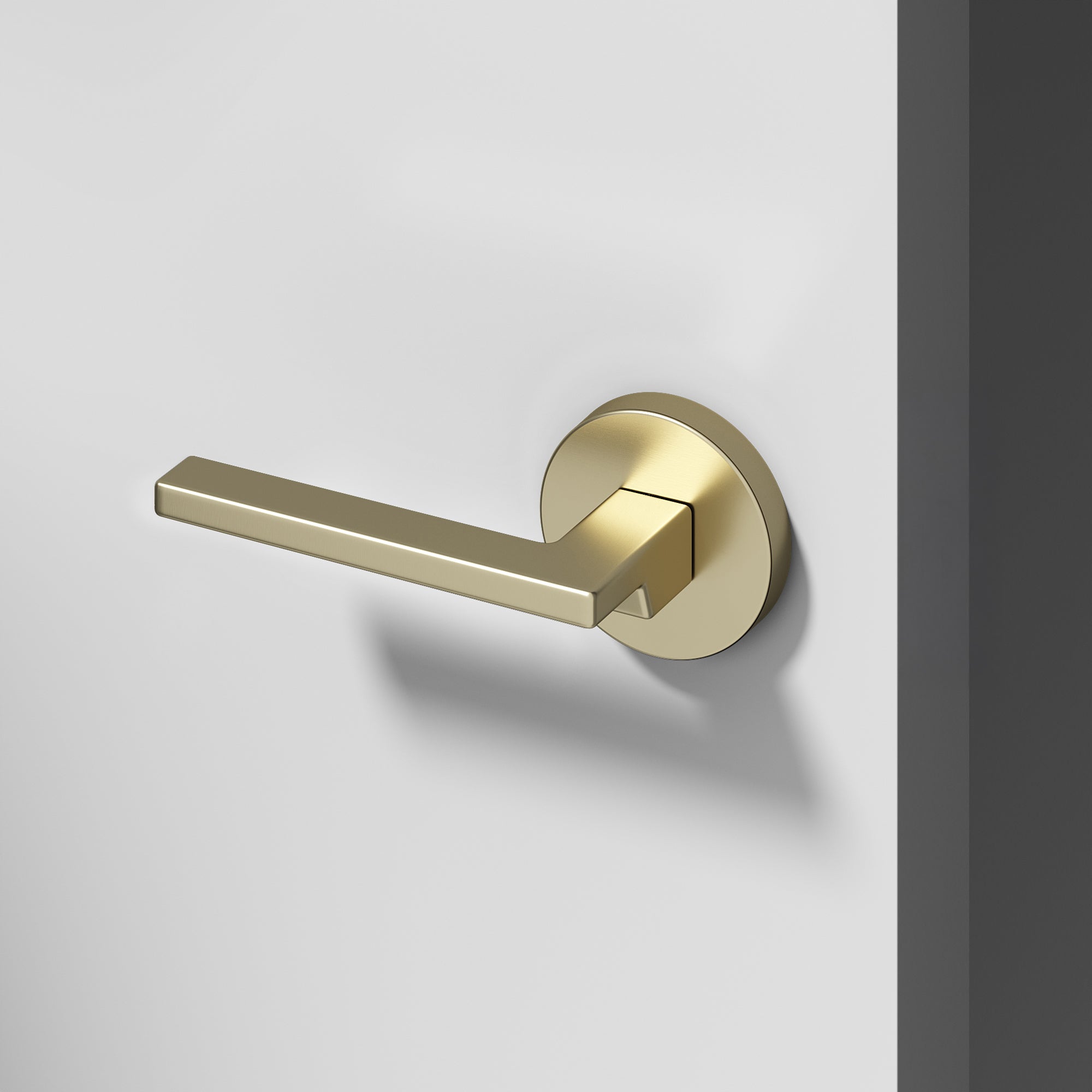 Dune Dummy Door Handle - Brushed Champagne Gold / 1 Pack / Left-Hand