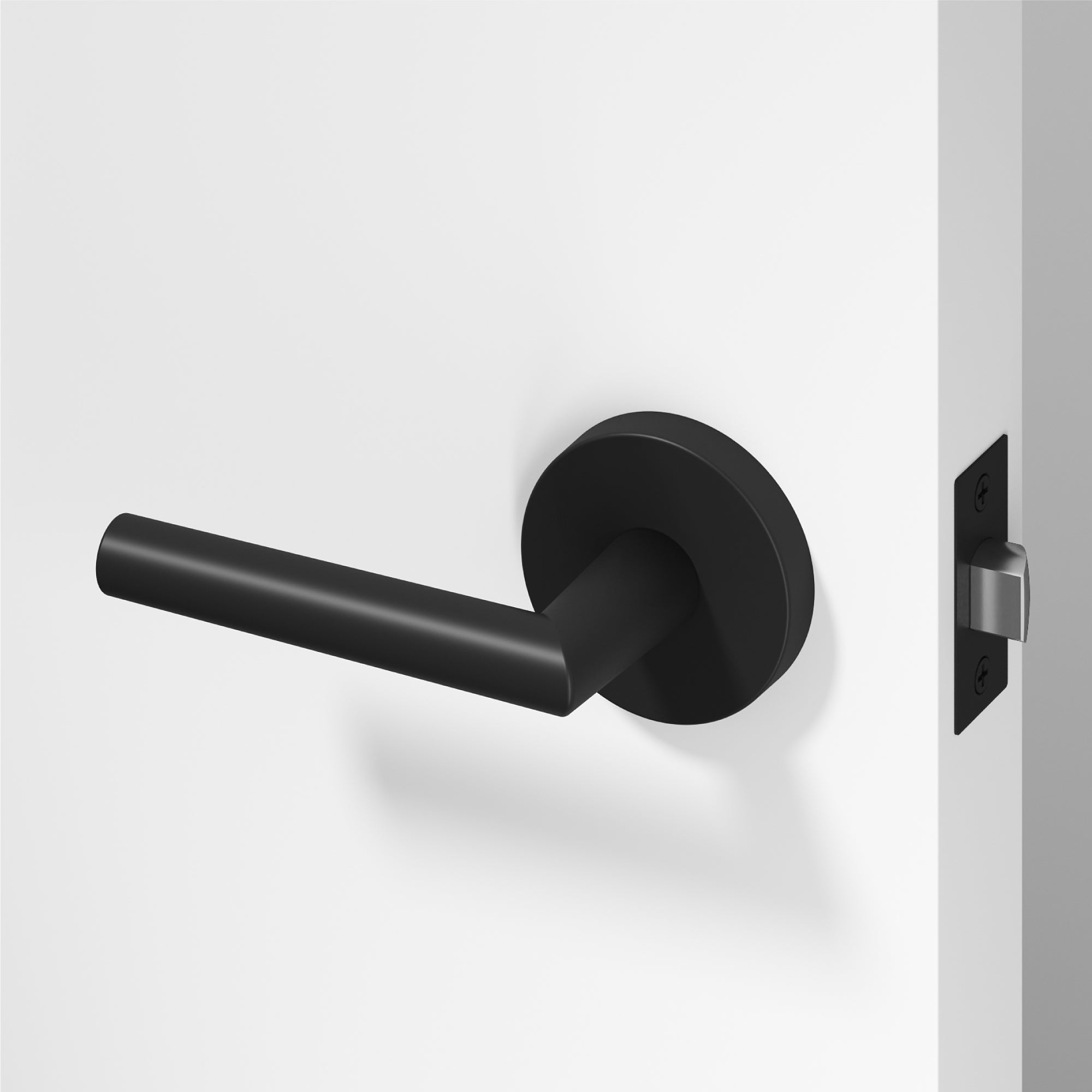 Stark Passage Door Handle - Matte Black / 1 Pack