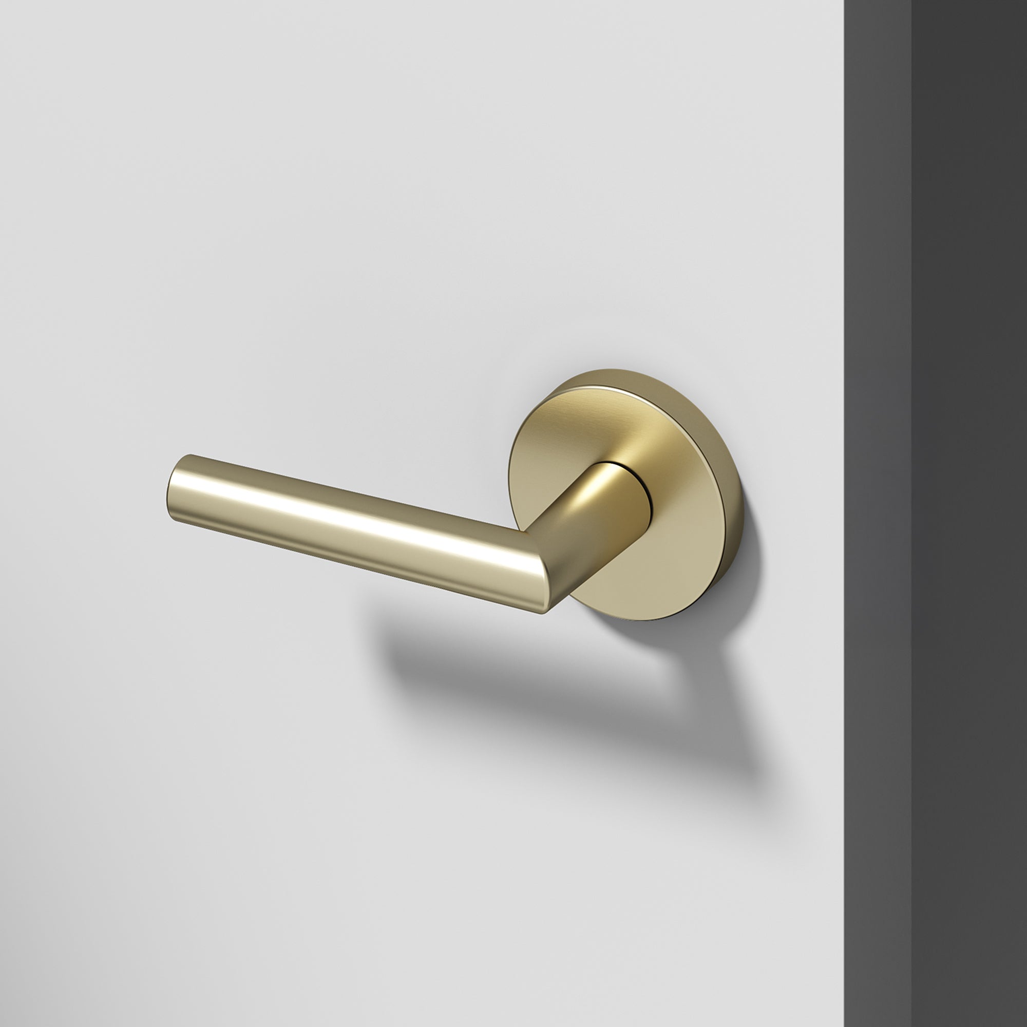 Stark Dummy Door Handle - Brushed Champagne Gold / 1 Pack