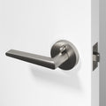 Halo Privacy Door Handle - Brushed Nickel / 1 Pack