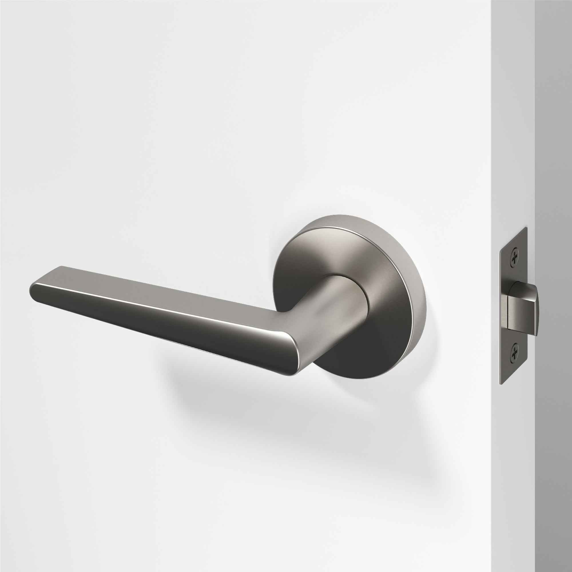 Halo Passage Door Handle - Brushed Nickel / 1 Pack
