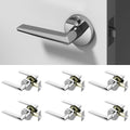 Halo Privacy Door Handle - Chrome / 6 Pack
