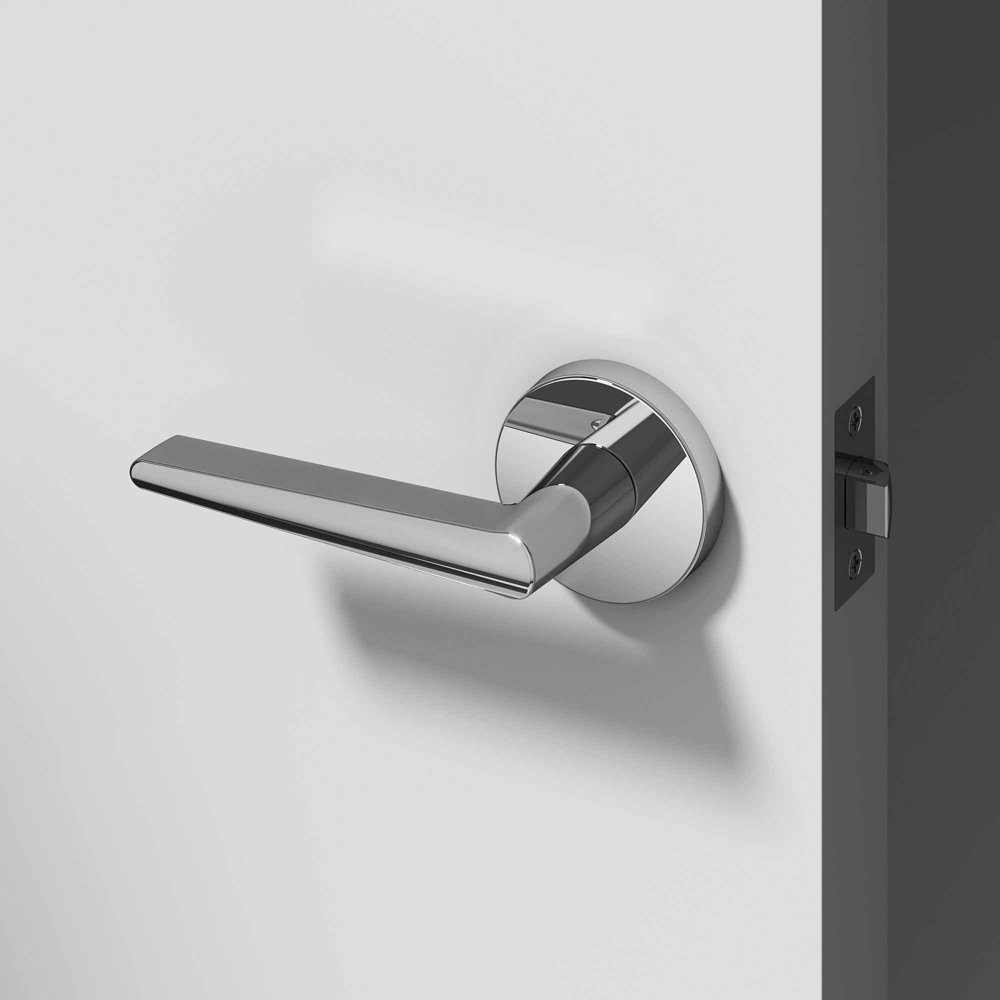 Halo Passage Door Handle - Chrome / 1 Pack