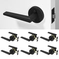 Halo Privacy Door Handle - Matte Black / 6 Pack