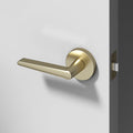 Halo Passage Door Handle - Brushed Champagne Gold / 1 Pack