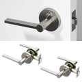 Muse Privacy Door Handle - Brushed Nickel / 2 Pack