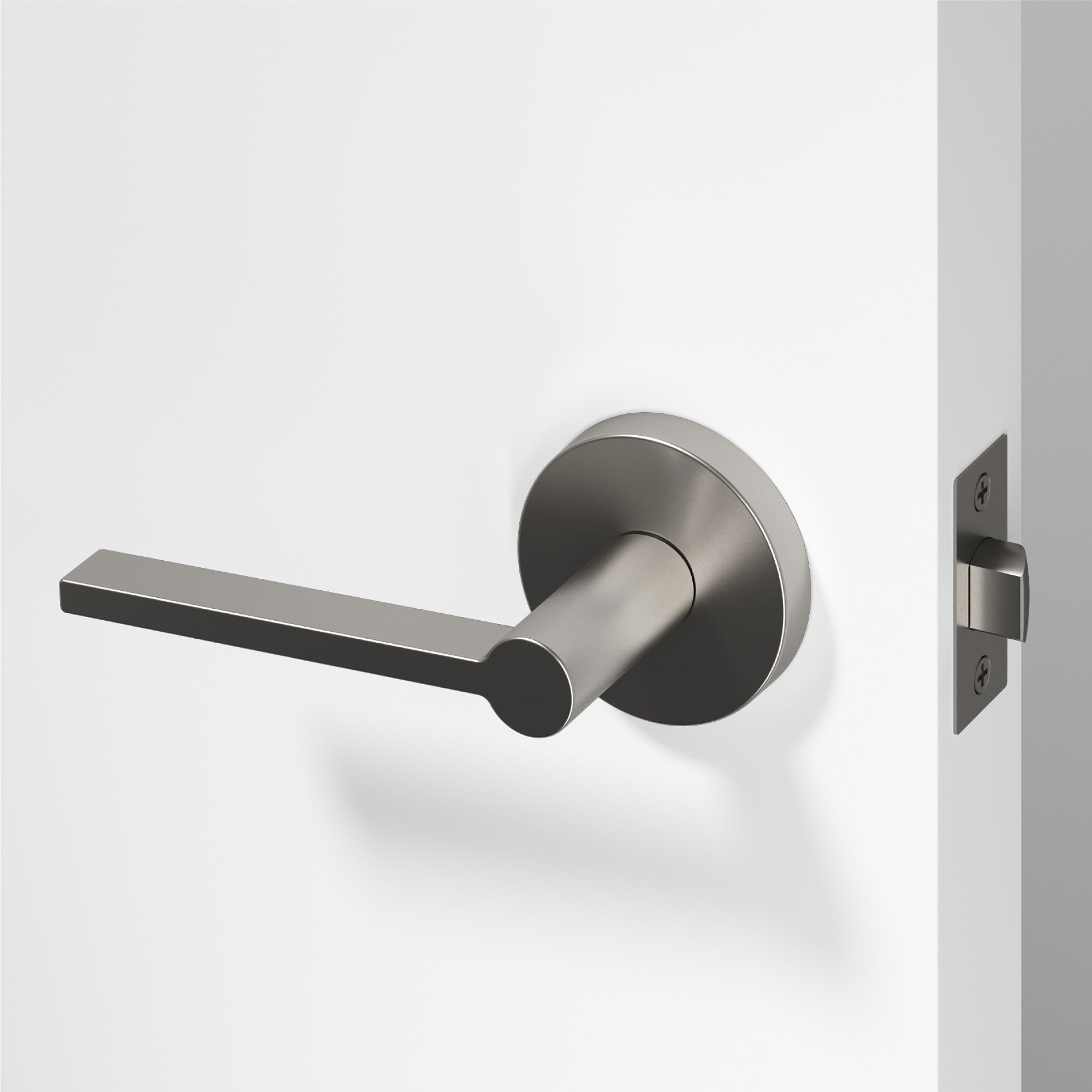 Muse Passage Door Handle - Brushed Nickel / 1 Pack