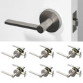 Muse Passage Door Handle - Brushed Nickel / 6 Pack